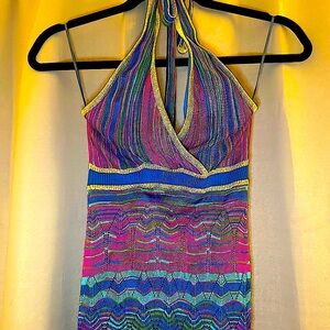 Guess halter dress crocheted mini skirt